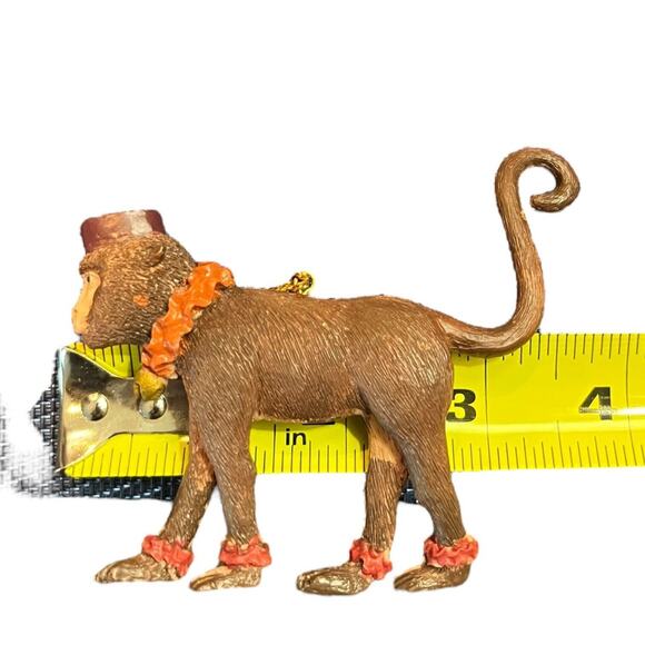 Vintage Circus Monkey & Circus Seal w/ball on Nose Christmas Ornament Resin EUC - Picture 5 of 6